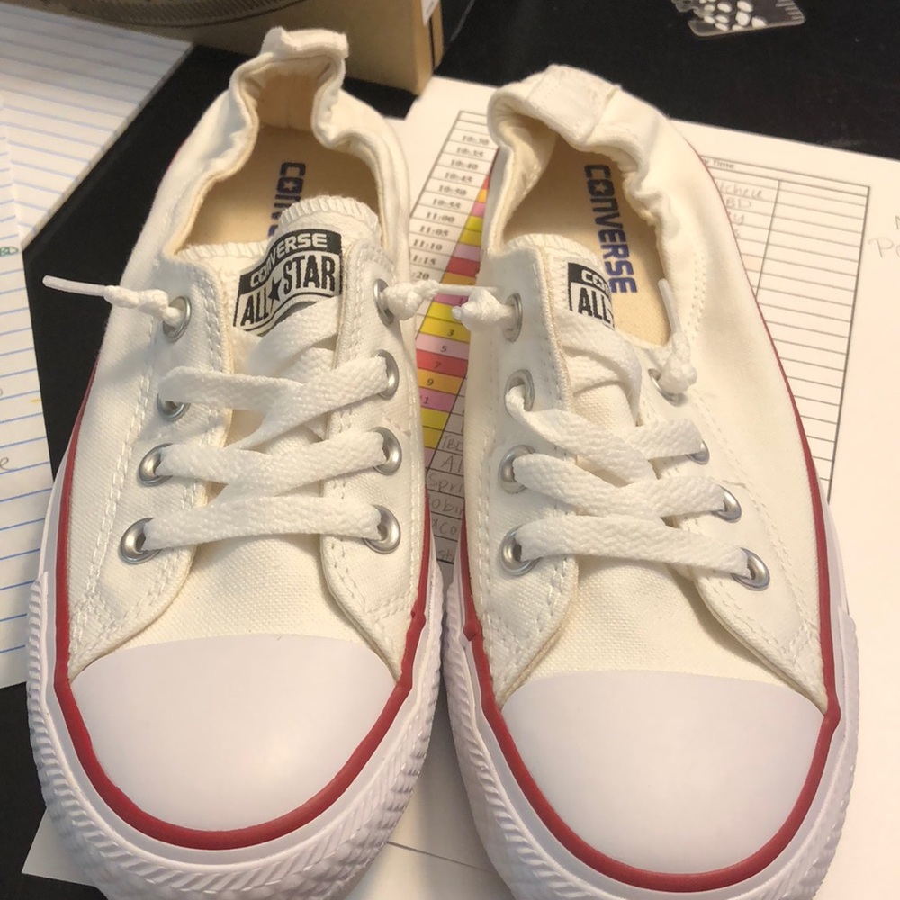Converse Shoreline Slip in White—brand new